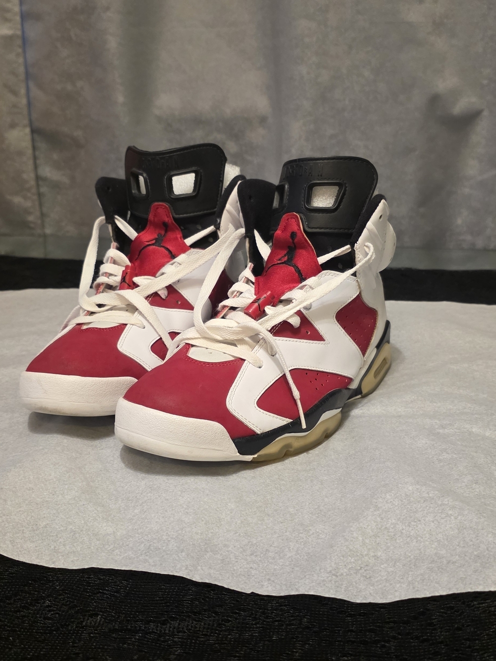 Jordan Red White Black High-Top Sneakers